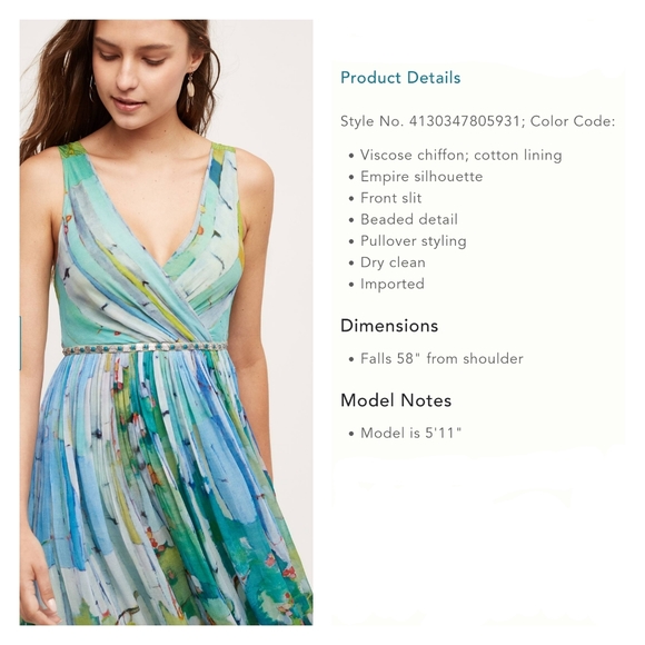 NWOT Ocean Isle Maxi Dress by BLANK - Picture 12 of 12